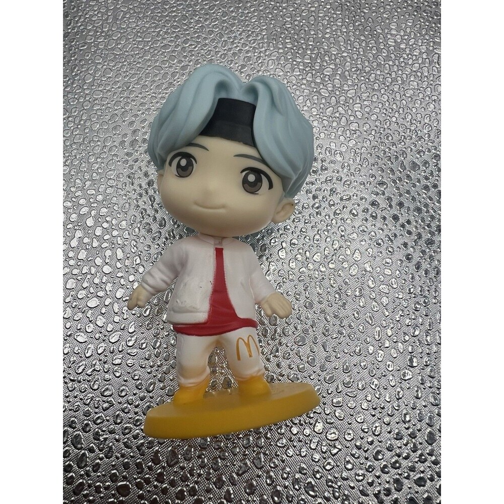 McDonald's Suga TINY TAN x BTS 2025 Happy Meal Toy Blue Hair No Box